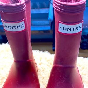 Hunter kids water boots size 6c